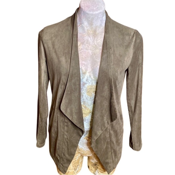 NWT Blank NYC Olive Green Faux Suede Jacket Sz XS - Picture 1 of 11